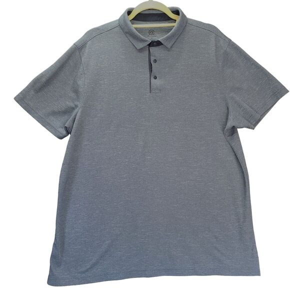 Champion Mens Polo Blue Size XL 100% Polyester Pullover Short Sleeve Collar - Picture 1 of 12